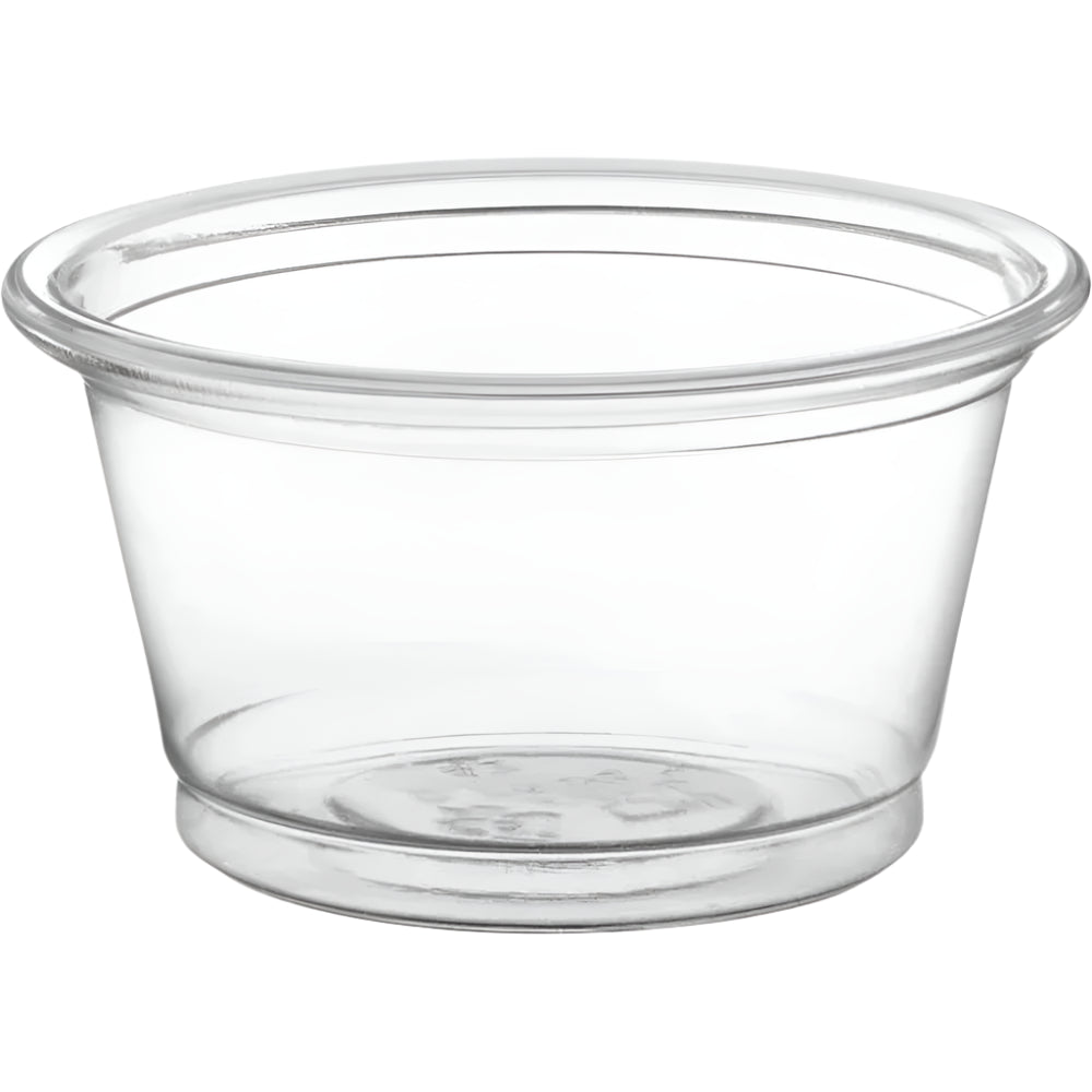 Vasitos de plástico transparente para soufflé (0.75 oz) – 2500 unidades