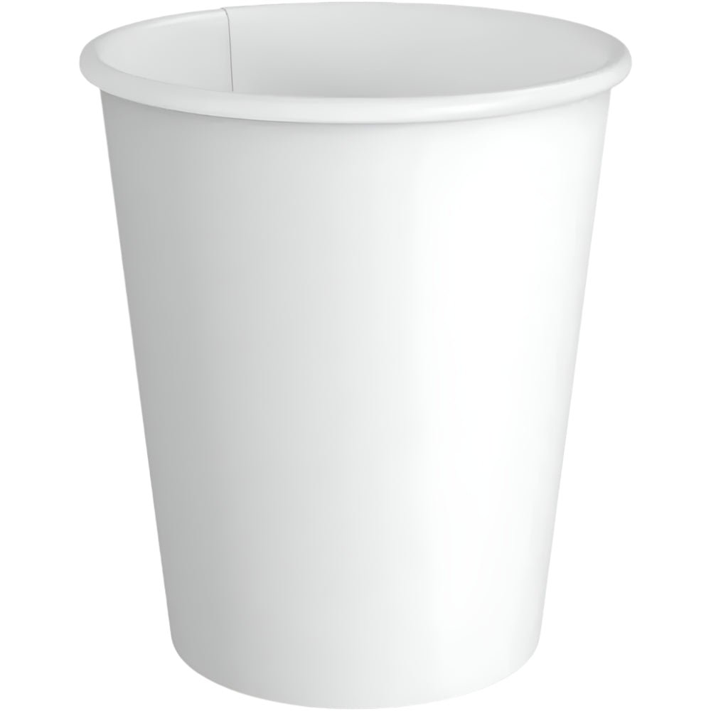 10 oz. White Paper Hot Cups-Single Wall-1000 pcs