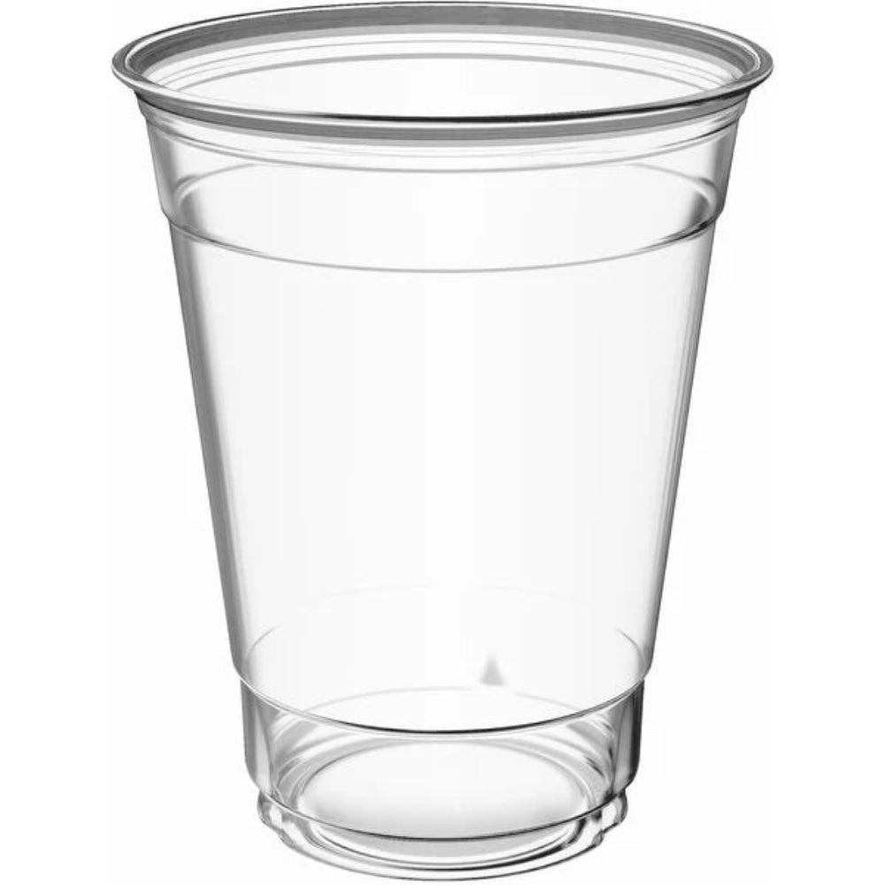 Vasos de plástico transparente PET de 12 oz, 92 mm - 1000 unidades