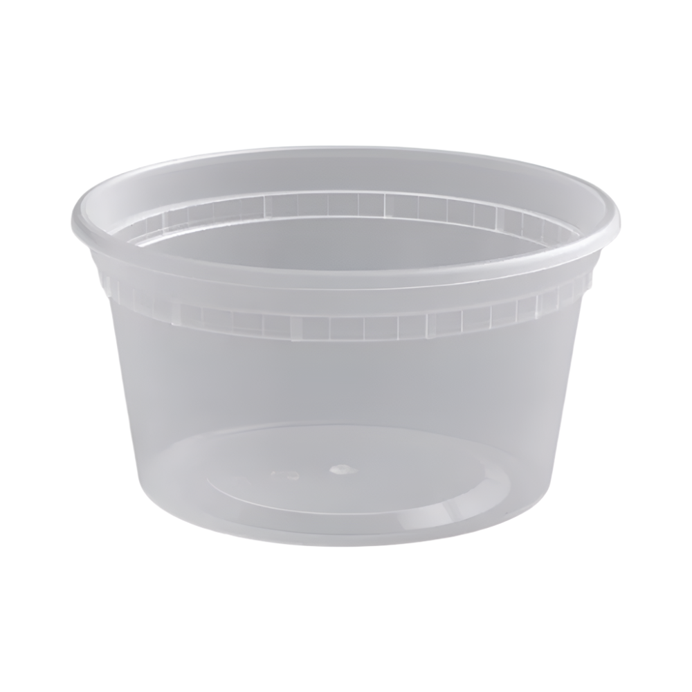 16 oz.Translucent Round Plastic Deli Container-500 pcs