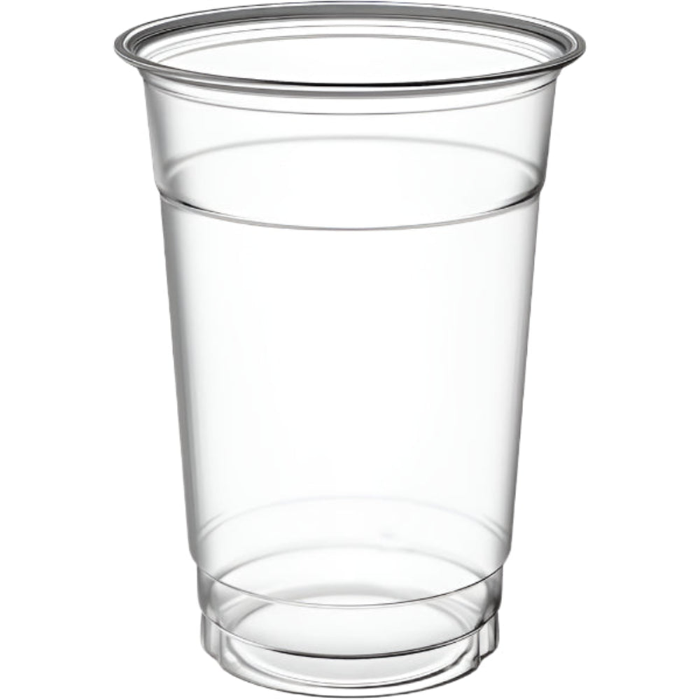 Vasos de plástico transparente PET de 16 oz, 98 mm - 1000 unidades