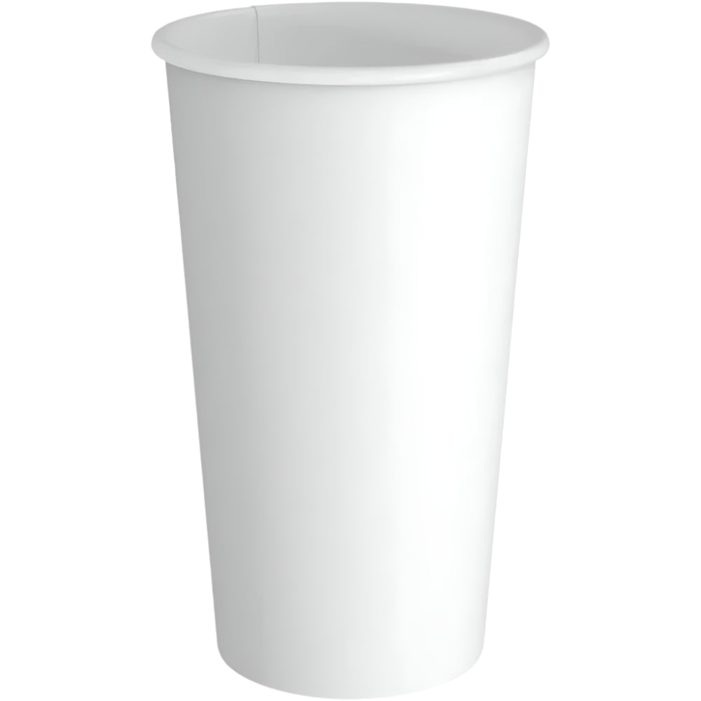 16 oz. White Paper Hot Cups-Single Wall-1000 pcs