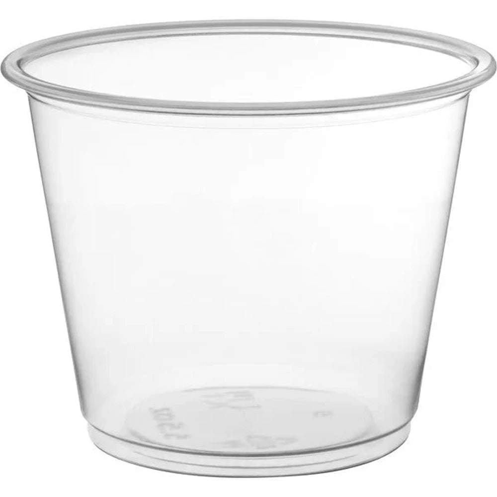 Vasitos de plástico transparente para soufflé (5.5 oz) – 2500 unidades: