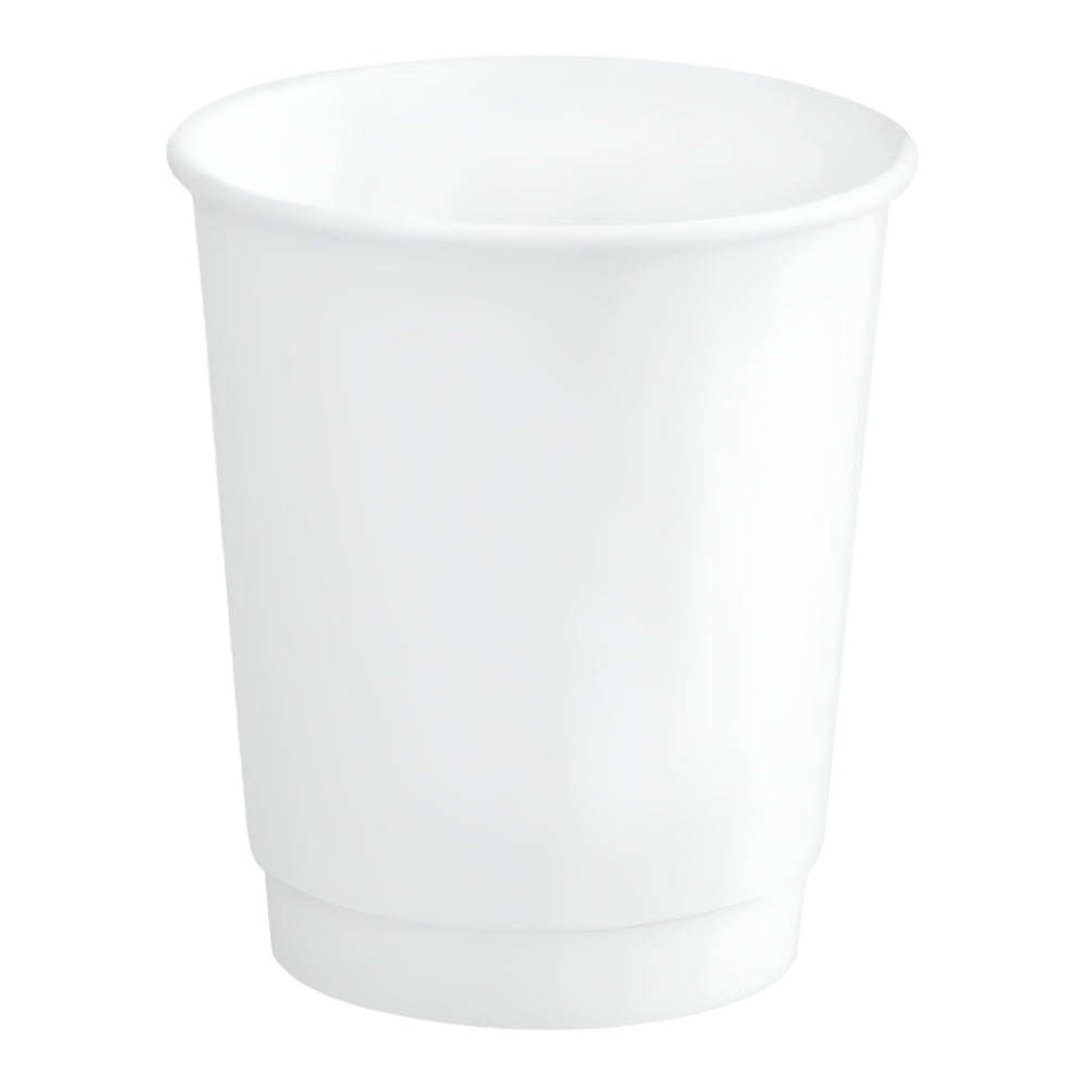 8 oz. White Paper Hot Cups-Double Wall-500 pcs
