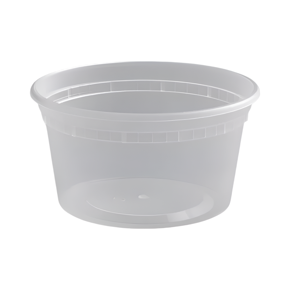 8 oz.Translucent Round Plastic Deli Container-500 pcs