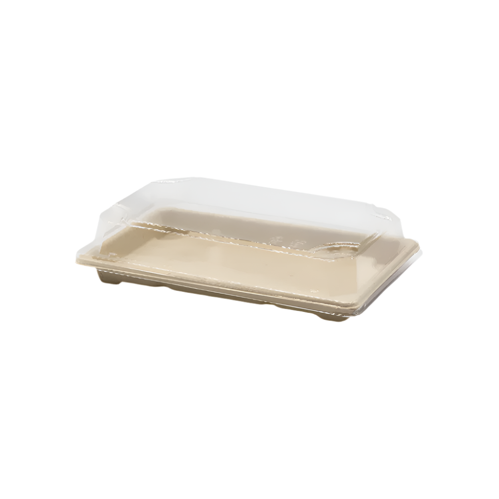 Base EG 1.0 Fiber Sushi Tray-Natural Color, 600 pcs