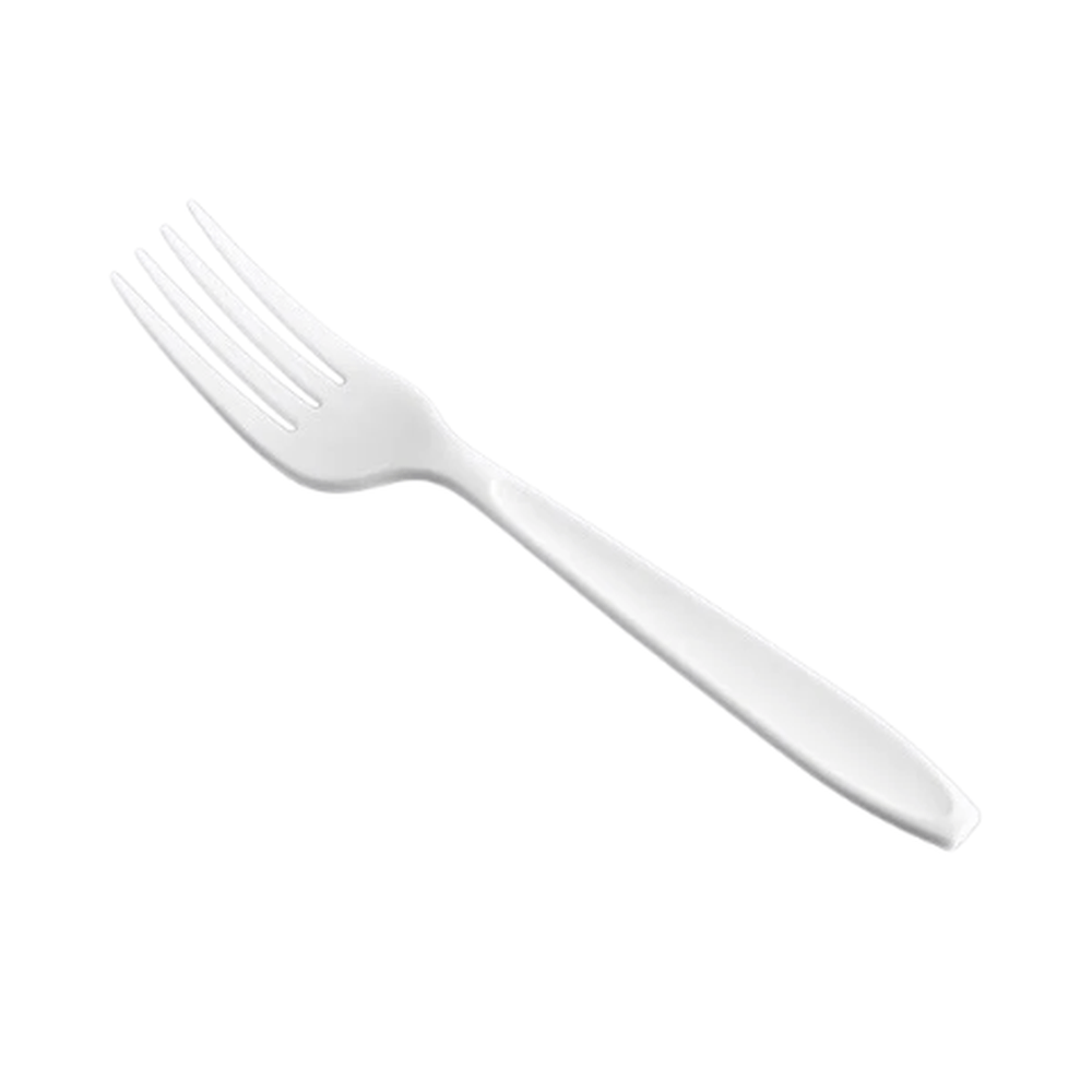 Heavyweight Plastic Forks-Black/White-1000 pcs