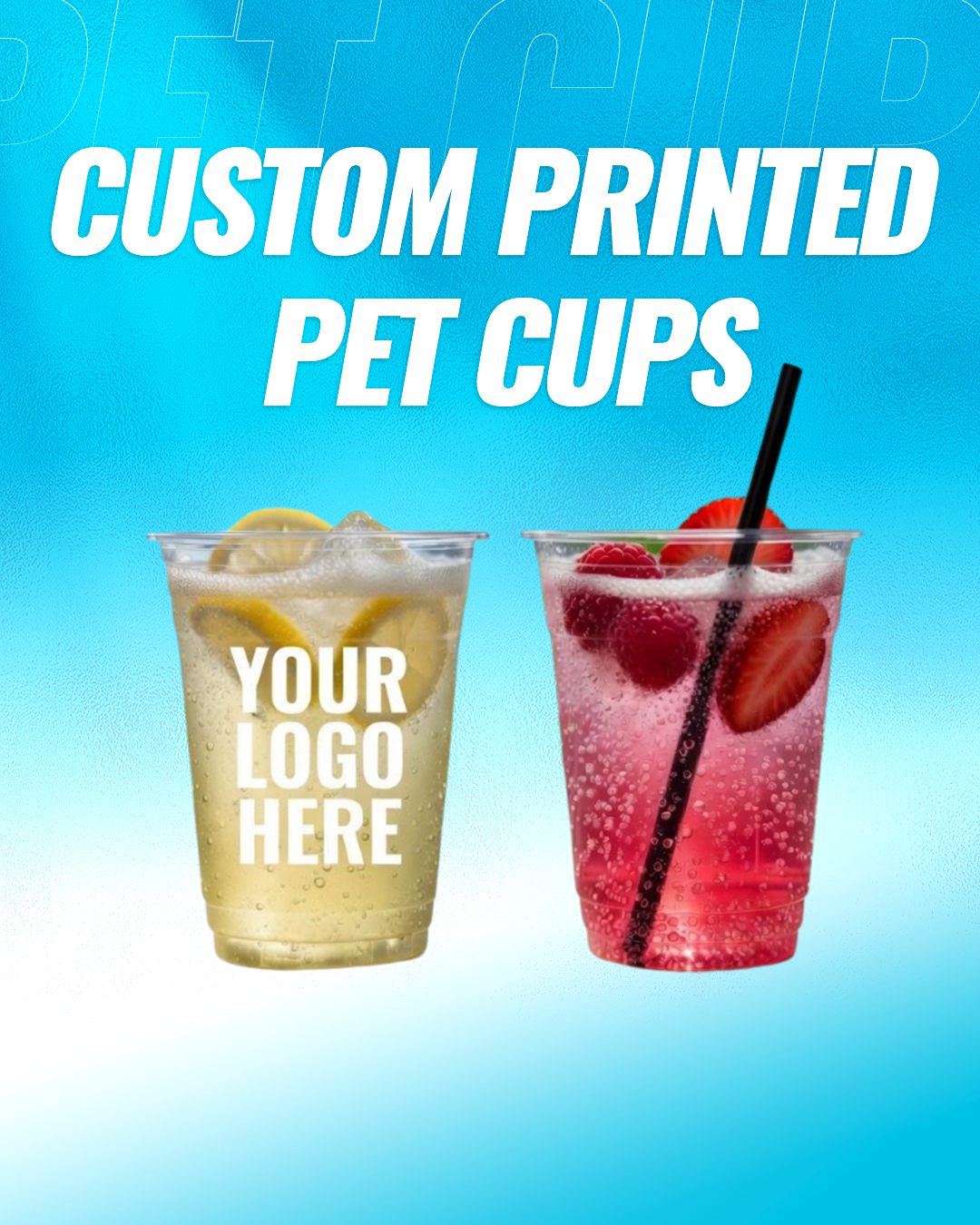 Custom Printed PET Cups