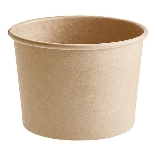 12 oz. Kraft Paper Soup Cups-500 pcs