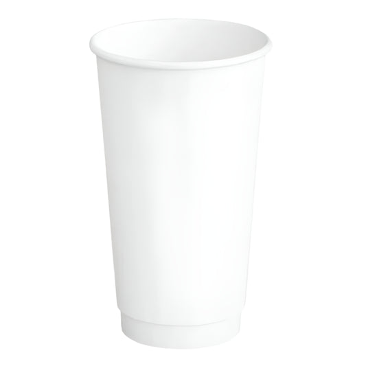 20 oz. White Paper Hot Cups-Double Wall-360 pcs