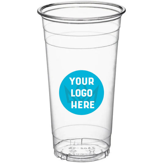 24 oz. Clear PET Plastic Cold Cups - Branding Cups - 600 pcs