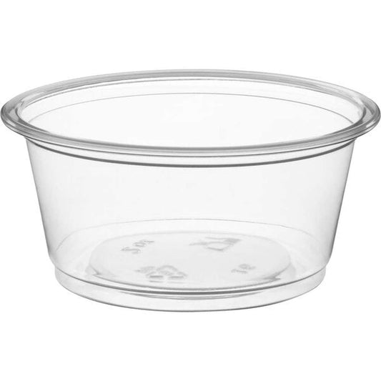 Vasitos de plástico transparente para soufflé (2 oz) – 2500 unidades