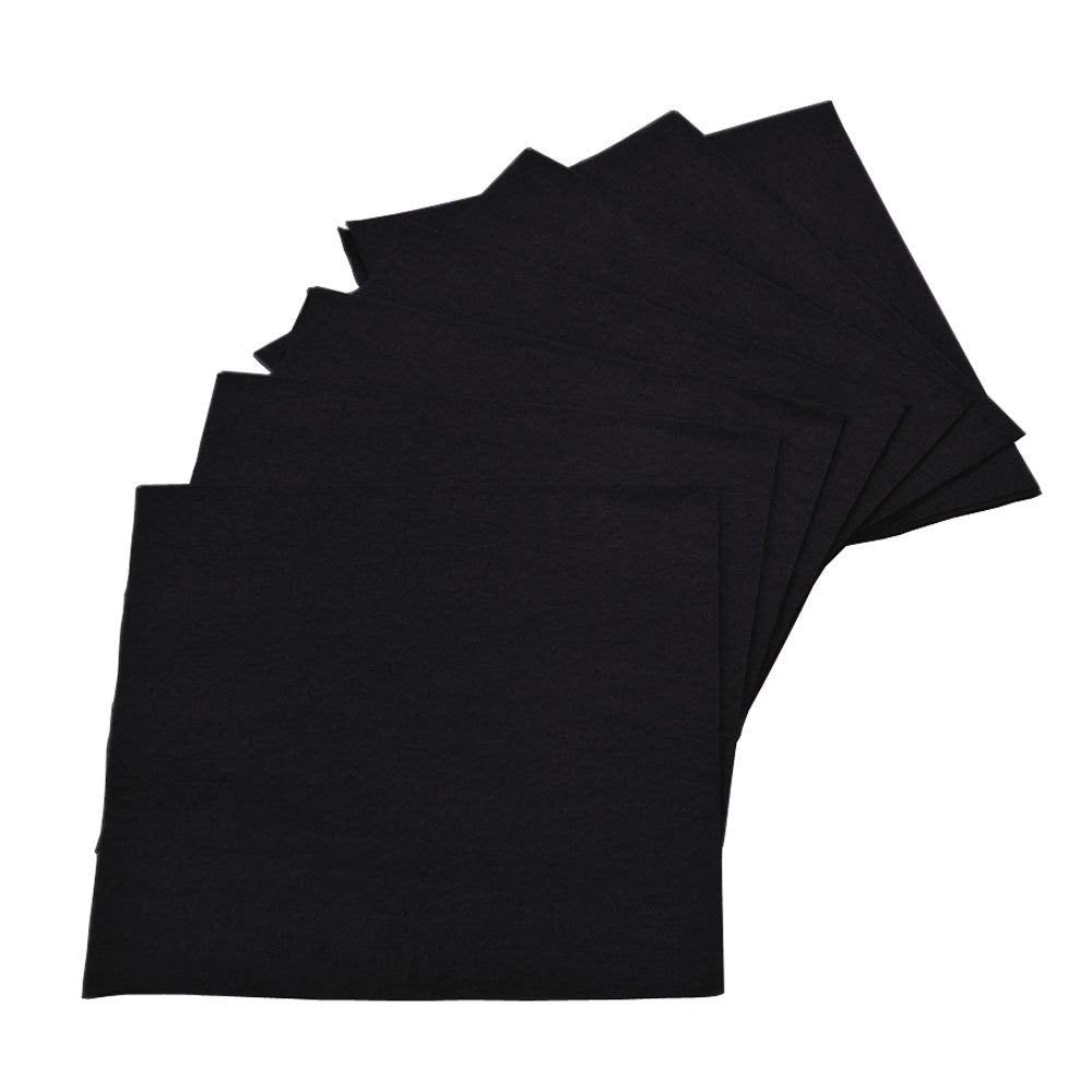 Servilletas de cóctel de 2 capas - Negro - 10" x 10" - 1000 unidades