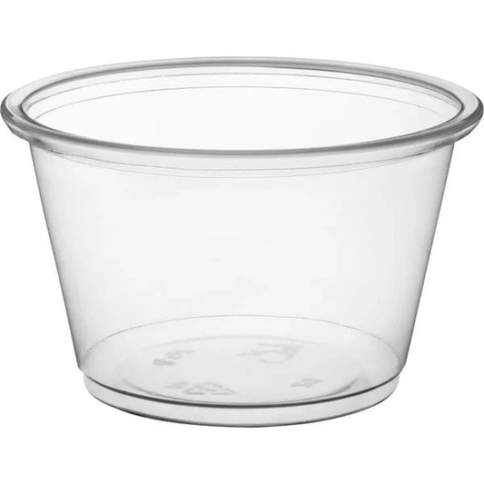 Vasitos de plástico transparente para soufflé (4 oz) – 2500 unidades: 