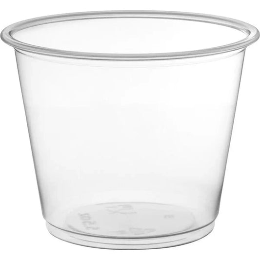 Vasitos de plástico transparente para soufflé (5.5 oz) – 2500 unidades: