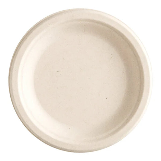 6" Round Bagasse Plate-1000 pcs