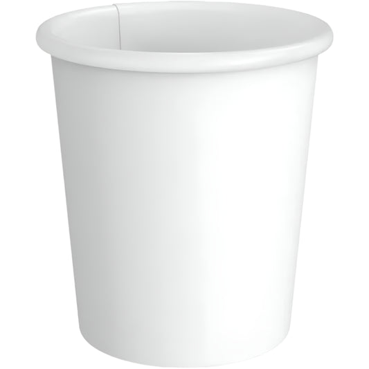 6 oz. White Paper Hot Cups-Single Wall-1000 pcs