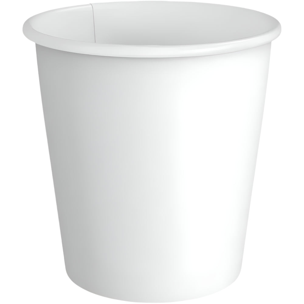 8 oz. White Paper Hot Cups-Single Wall-1000 pcs