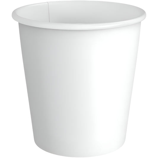8 oz. White Paper Hot Cups-Single Wall-1000 pcs