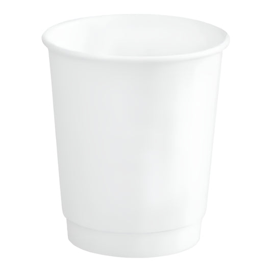8 oz. White Paper Hot Cups-Double Wall-500 pcs
