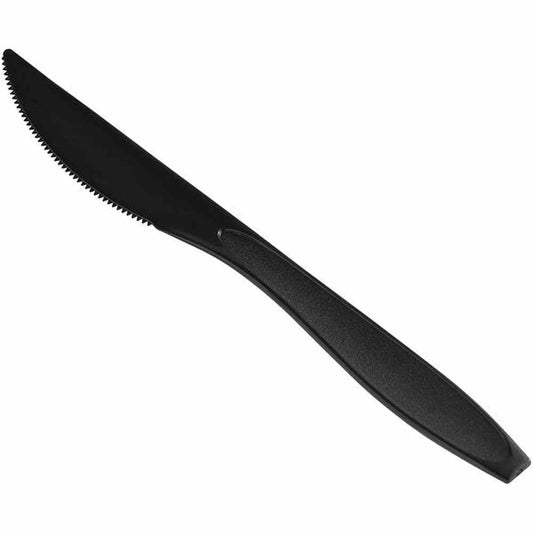 Heavyweight Black Plastic Knives-1000 pcs
