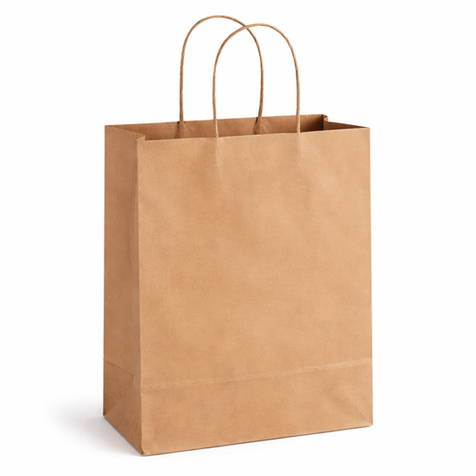 Bolsas de papel kraft para compras (250 unidades, 10,25 x 6,3 x 13 pulgadas)