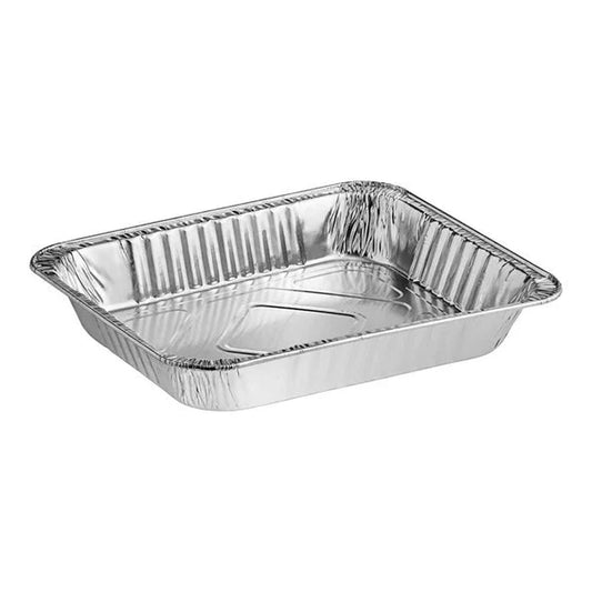 Medium Half-Size Rectangular Foil Pans-100 pcs