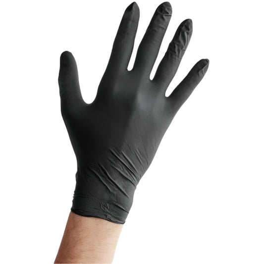 Nitrile Gloves Black All-Purpose Powder-Free Disposable Gloves-1000/Case