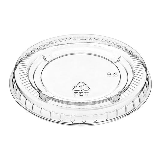 Tapas de plástico transparente para vasitos de soufflé (3.25 a 4 oz / 62 mm) – 2500 unidades